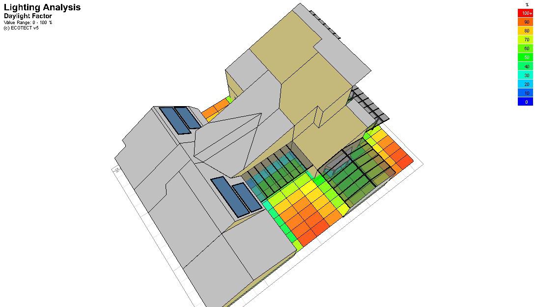 軟件Ecotectanysis 2011采光模塊與綠建采光分析Dali2014的應用對比分析