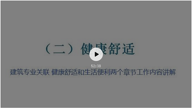 綠建新國標分專業視頻正式發布，歡迎學習