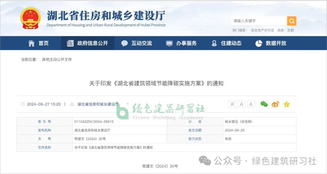 湖北 ▎到2025年，超低/近零能耗建筑比2023年增長110萬平米