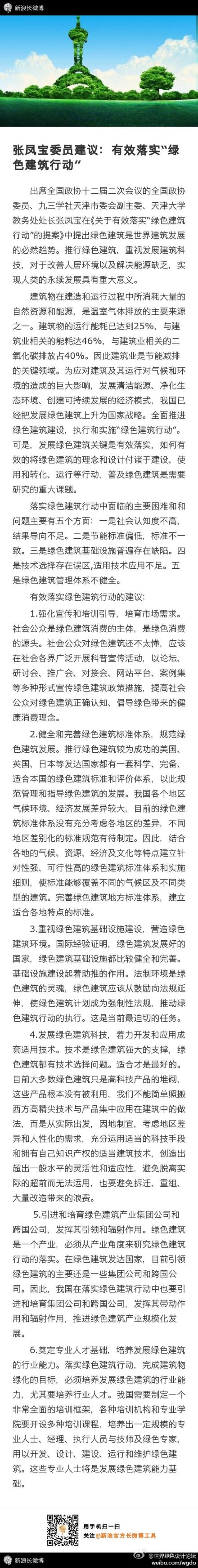 綠色建筑行業每日熱點微博精選（2014年03月10日）