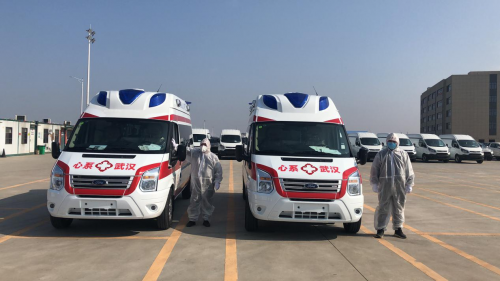 全國第一批，江鈴福特全順負壓救護車奔赴武漢
